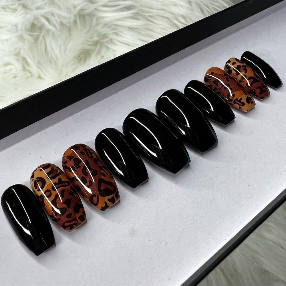 Leopard 🐆 Custom Press On Nails | High Quality Nails | Handmade